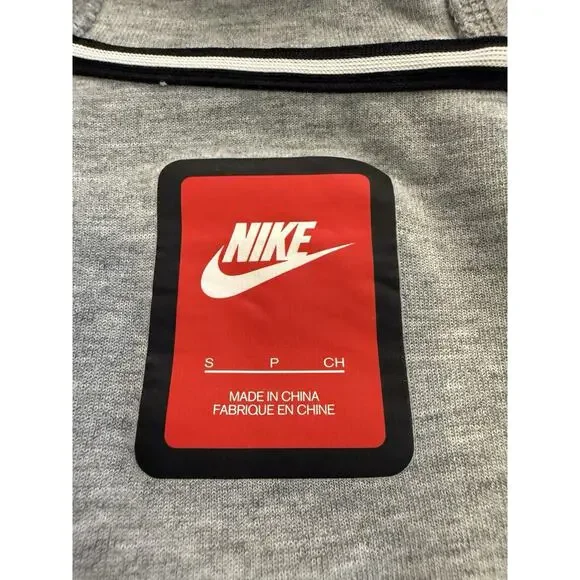 Nike Womens Gray Tech Fleece Butterfly Sweatshirt Full Zip Jacket Size S 617358 - Picture 6 of 10